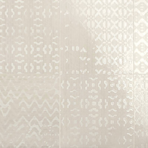 Iris Desire Deco Beige Glossy Wall Tile 8x8