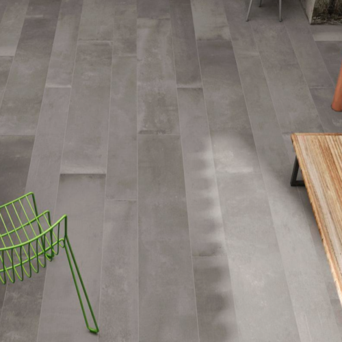 Iris Desire Grey Floor Tile Application