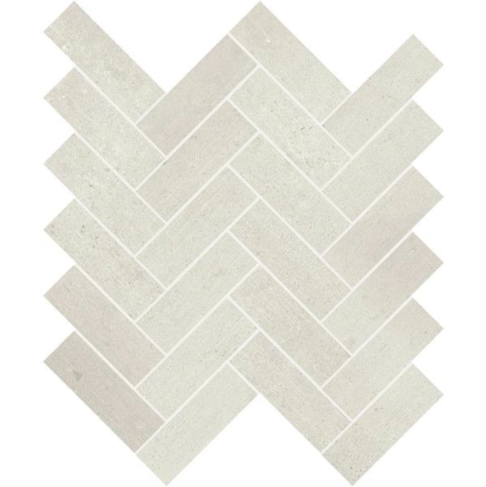 Iris Desire White Mosaic Chevron