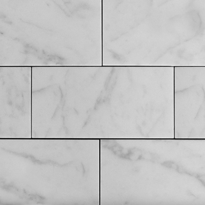 White Marble Matte Honed Subway Wall & Floor Tile - 3 x 6 in.