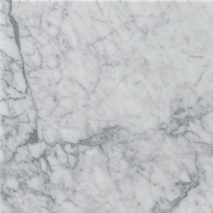 Italia F Carrara White Marble Matte Honed Tile - 18 x 18 in.