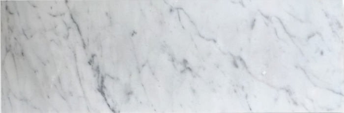 Italia F Carrara White Marble Matte Honed Tile - 6 x 18 in.