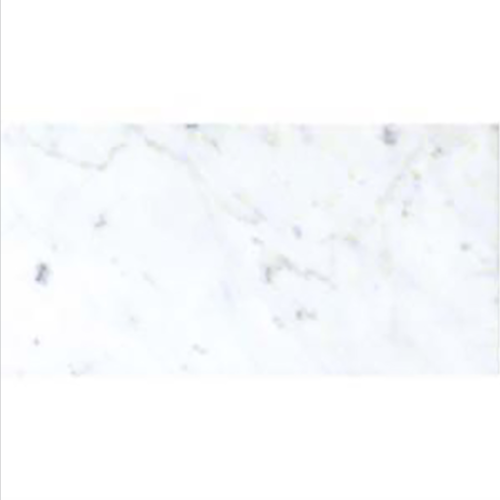 Italia F Carrara White Marble Polished Tile - 6 x 12 in.