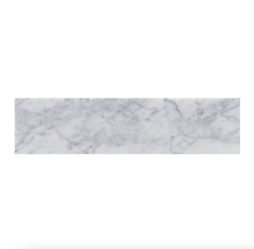 Italia F Carrara White Marble Polished Tile 6"x24"
