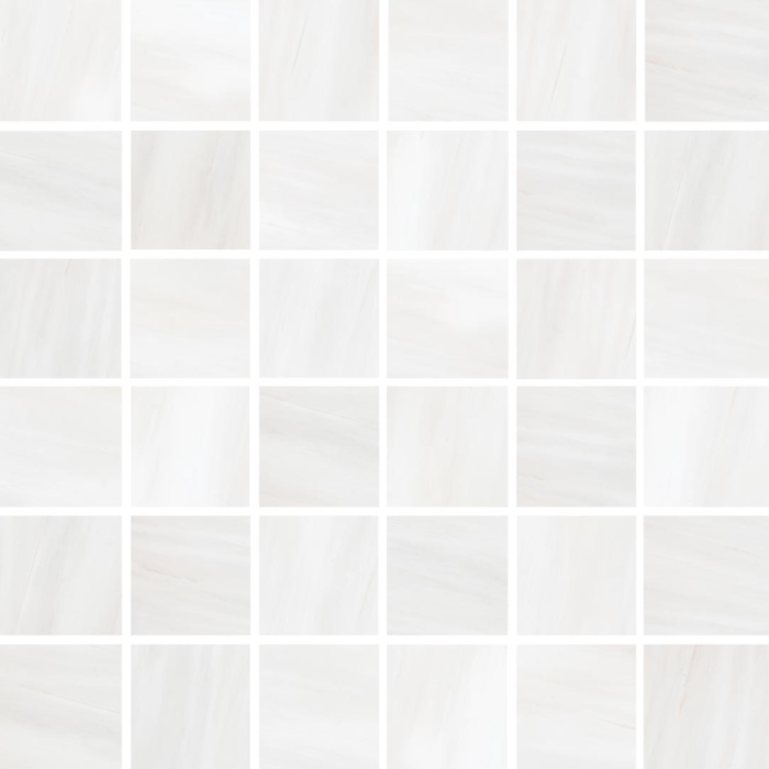 Happy Floors Dolomite White Natural 2 x 2 Mosaic