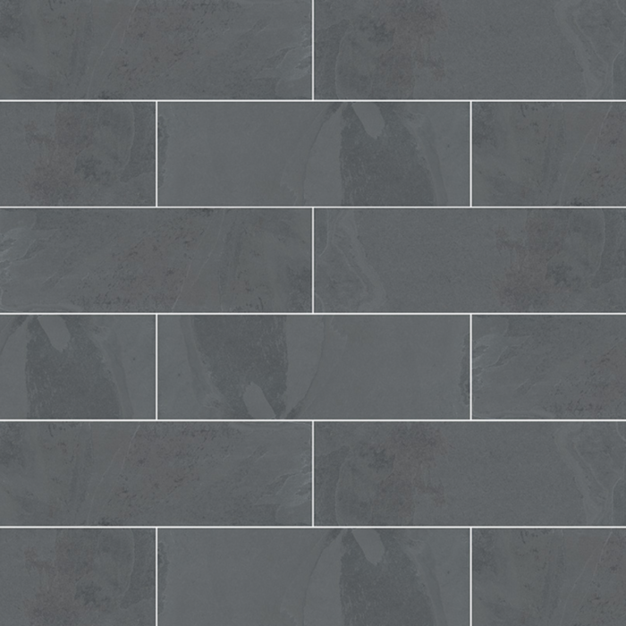 Mont Adoni Nero Slate Gauged Subway Wall Tile 4 x 12 in