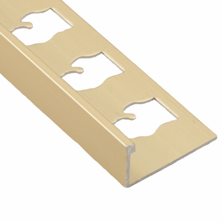Gold L Shape Jolly Edge Trim 3/4 in. diamON tile